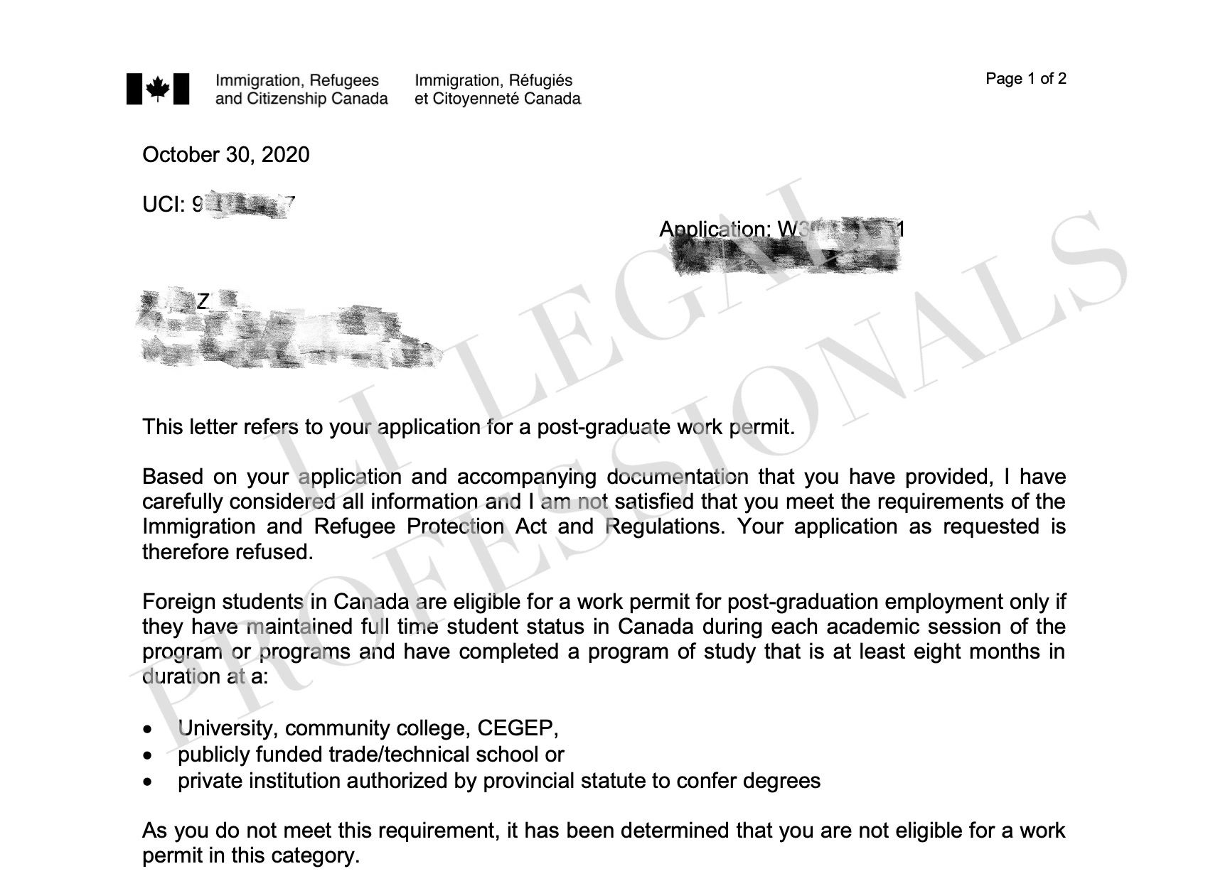 Work Permit Approved Following Rejection Due to Part-Time Student